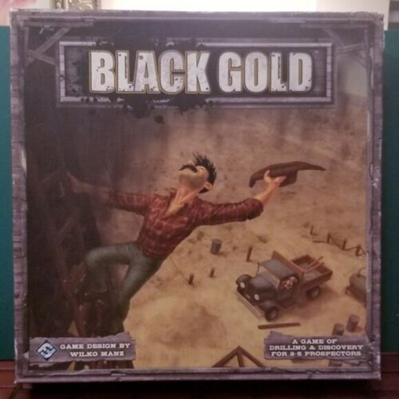 Black Gold Texas Oil Boom Board Game Fantasy Flight Games Complete - Picture 1 of 7